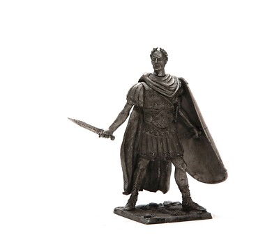 Zinnskulptur 54 mm Gaius Julius Caesar 1:32 Zinn