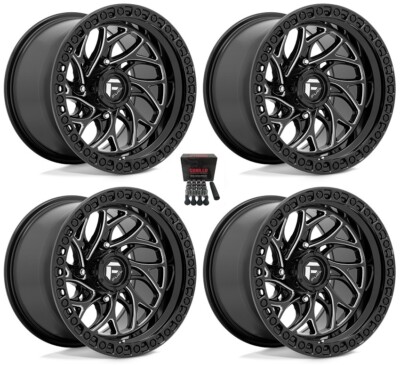 Fuel Runner 15x10 UTV Wheels Black Can-Am Maverick X3 (4)