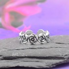 Sterling Silver 925 Rose Flower Toe Ring
