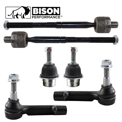 Bison Performance 6pc Front Tie Rod End & Lower Ball Joint Kit For Ford Lincoln