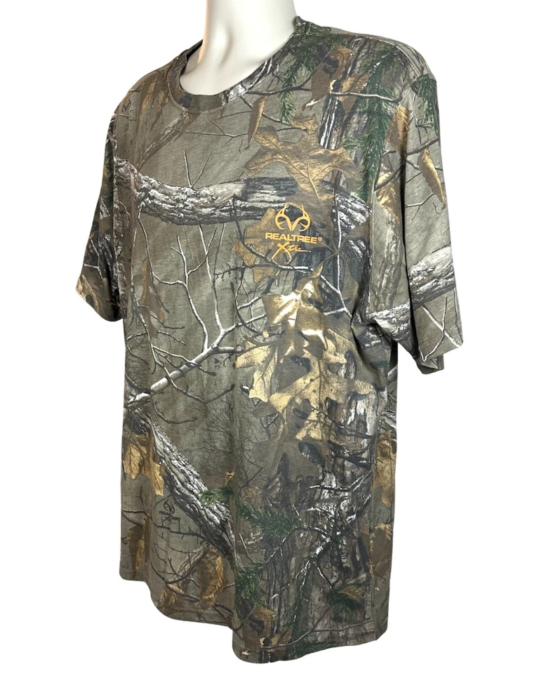 Realtree Men's Camo Shirt Hunting Fishing Outdoor Short Sleeve Pullover Size XL - Image 4 of 4