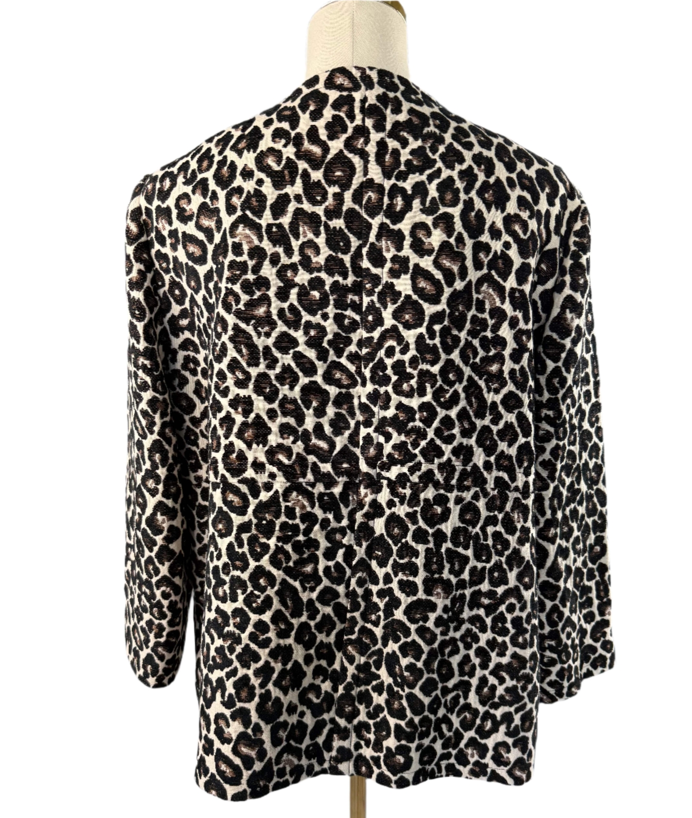 Chicos Leopard Print Lined Open Front Preloved Bl… - image 2