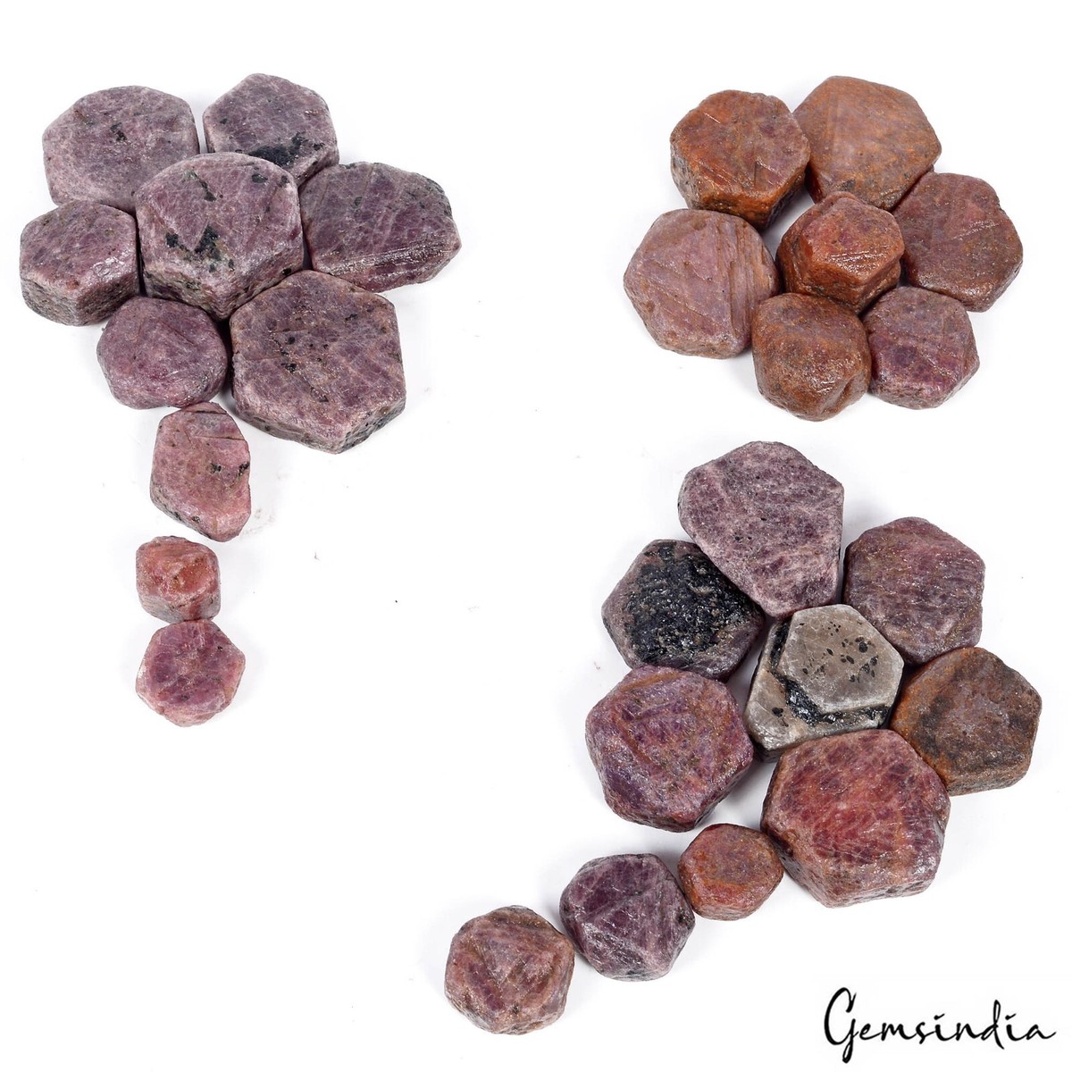 2920 Ct/27 Pc Natural Untreated Ruby Rough Hexagon Cut