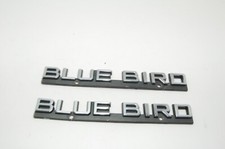 Set Of 2 Rare Vintage Datsun Bluebird Grill Emblems Pair Factory Oem