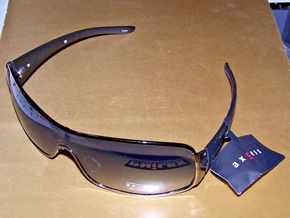 GAFAS DE SOL PARA HOMBRE AXCESS DE CLAIBORNE DK. MARCOS GRISES/ENVOLTURA DE LENTE GRIS #34401 ¡NUEVO!! Foto 2 de 4