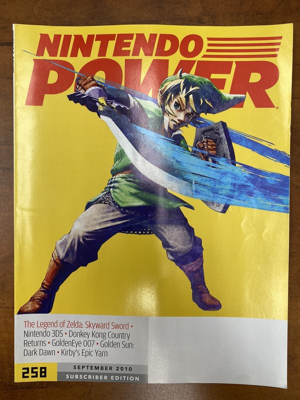 Nintendo Power Magazine #258 Legend Of Zelda Skyward Sword (No Poster) Sept 2010