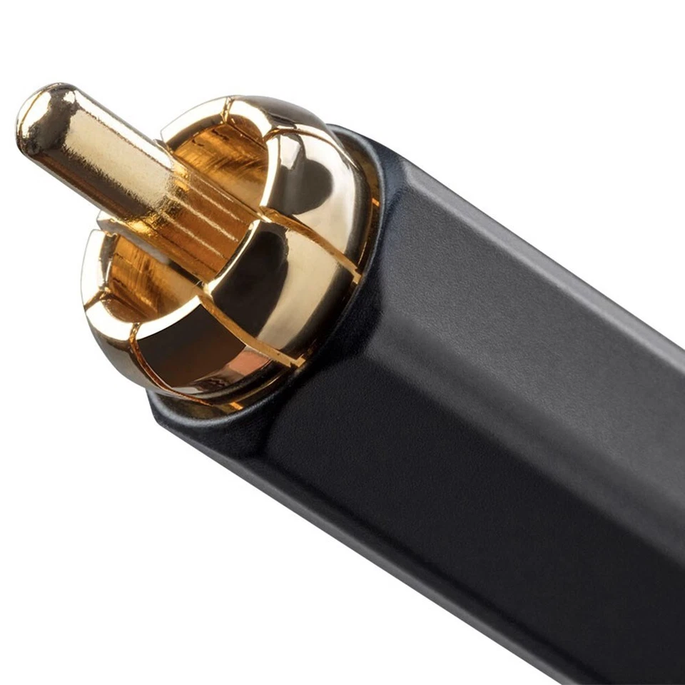 25FT Premium RCA Digital Coax Coaxial Audio Video Subwoofer Cable RG6U CL2 Gold - Image 3 of 4
