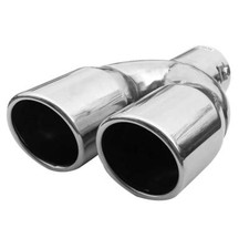 Twin Exhaust Tip Trim Pipe Tail Muffler For Mini Clubman Countryman R56 F55