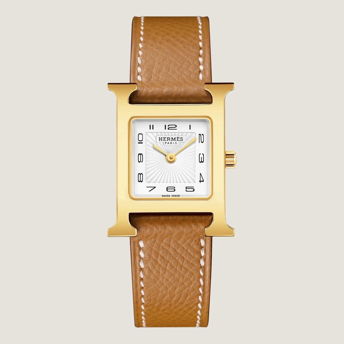 Vintage Hermes H Watch Mini Gold Hermes Heure H 18K Gold Watch HH1.785 main image 3