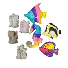 Mr. Sandman & Agiftcorp Fridge Magnets Lot - Tropical Fish, Sand Sculptures