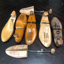 Assorted Adjustable Shoe Trees Stretchers 7 Mis-Matched Shoe Keeper  s Cedar
