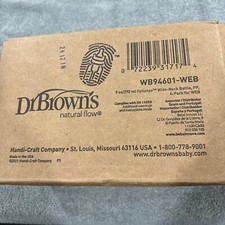 Dr. Brown's Natural Flow Anti-Colic Options Wide-Neck Baby Bottles 9oz 4pk