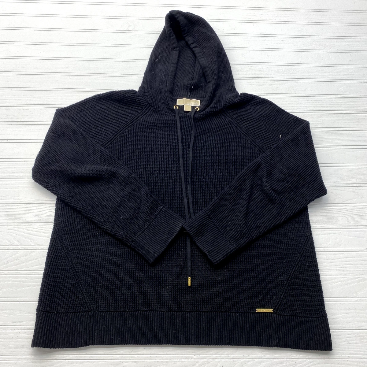Michael kors waffle knit hoodie deals