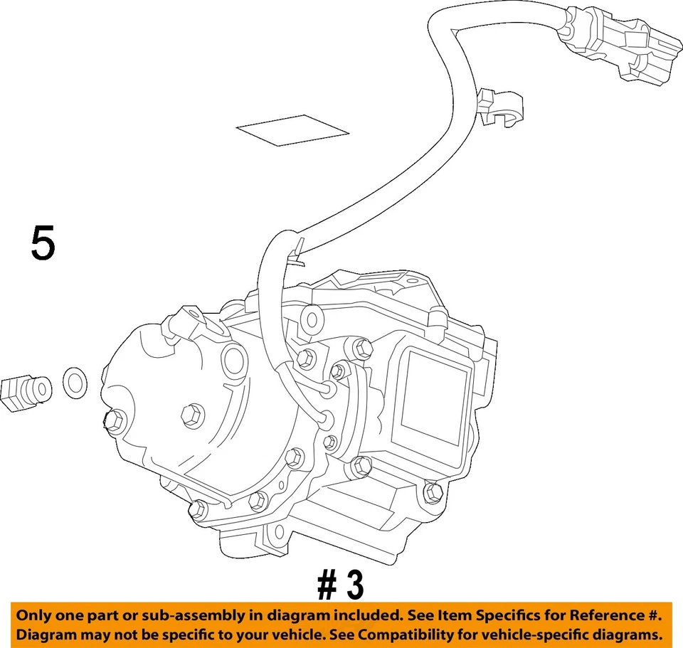 Compresor de aire acondicionado usado se adapta a: Chevrolet Volt 2012 grado A Foto 4 de 4