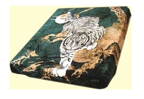 Manta Solaron Gruesa Ultra Fina Poliéster Visón Peluche Tigre Peso Pesado Foto 4 de 4