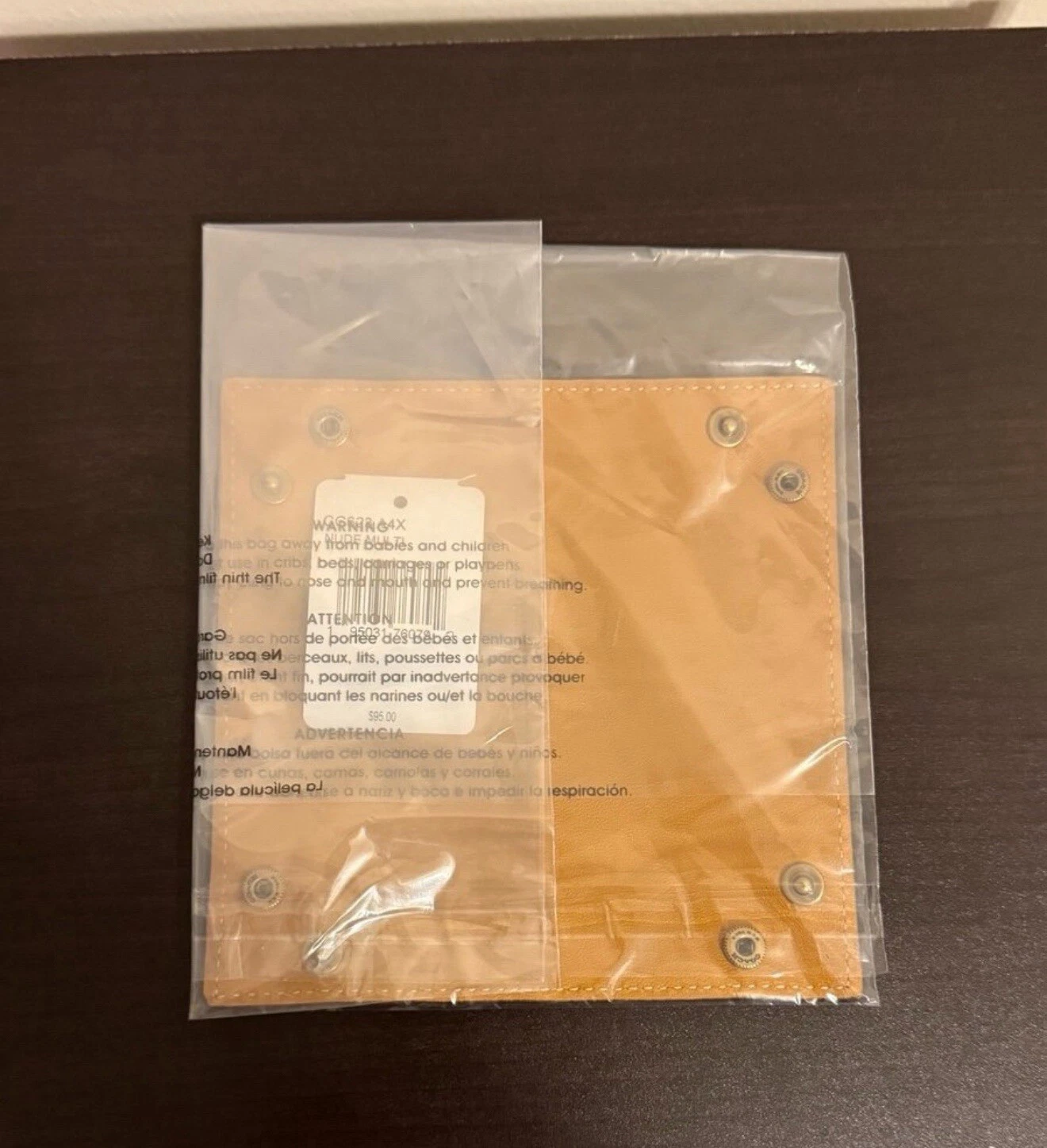 Coach ReLoved Remade Colorblock Piccolo Valet Vassoio in Multi Pelle Marrone Marrone Nuovo con etichette