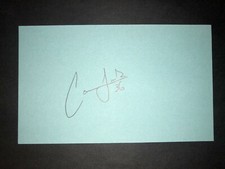 2014 DODGERS: Carlos Frias, SIGNED 3x5 Card