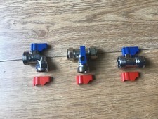 WASHING MACHINE/DISHWASHER VALVE HOT & COLD WATER C/P VALVE TAP