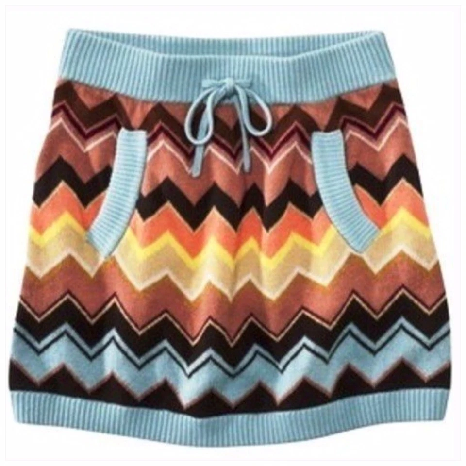 Missoni Target Skirt Girls Large Chevron Sweater Knit Pull On Preppy - Image 4 of 4