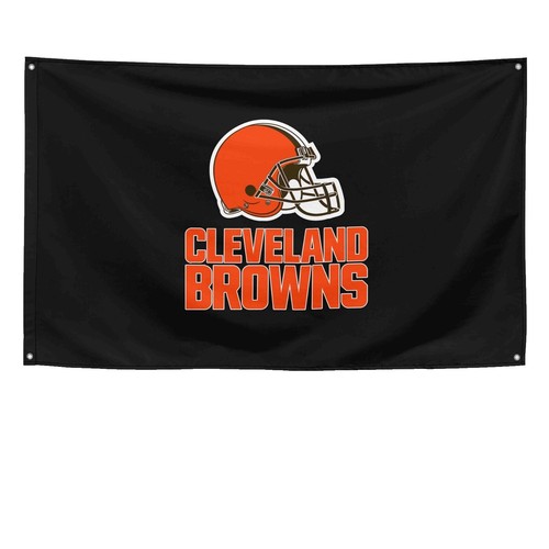 2packs Of 3) NFL Cleveland Browns Elastic Headbands Set of 3  display picture 2