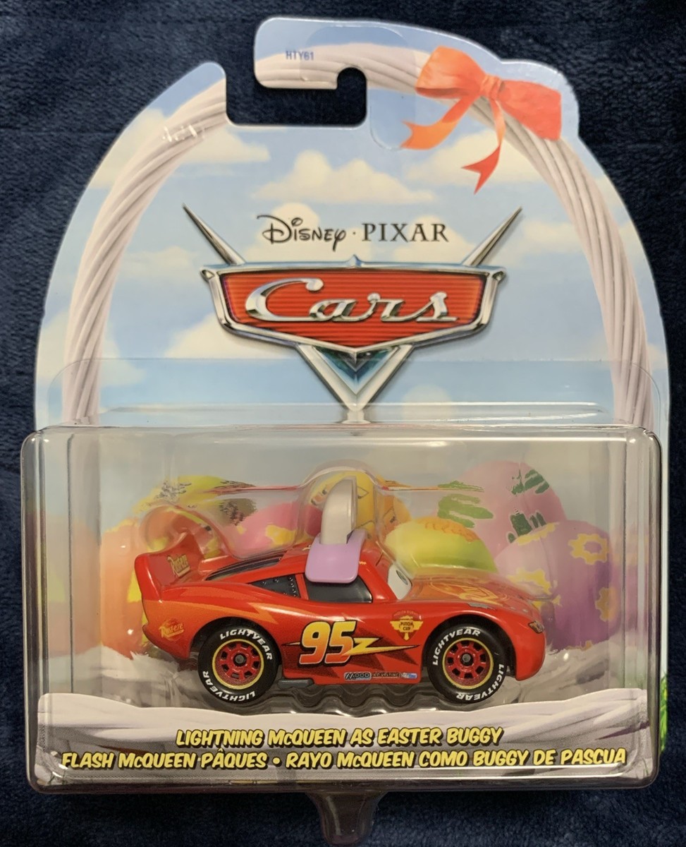 Disney Pixar Cars Lightning McQueen As Easter Bunny Buggy