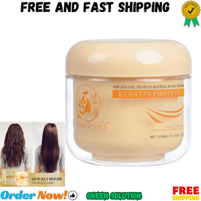 Collagen Hair Mask,Deep Repair Conditioning Argan Oil Hair Mask for Damaged Hair