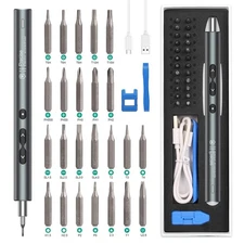 Electric Screwdriver, 28 in 1 Mini Precision Screwdriver Set, Rechargeable Re...