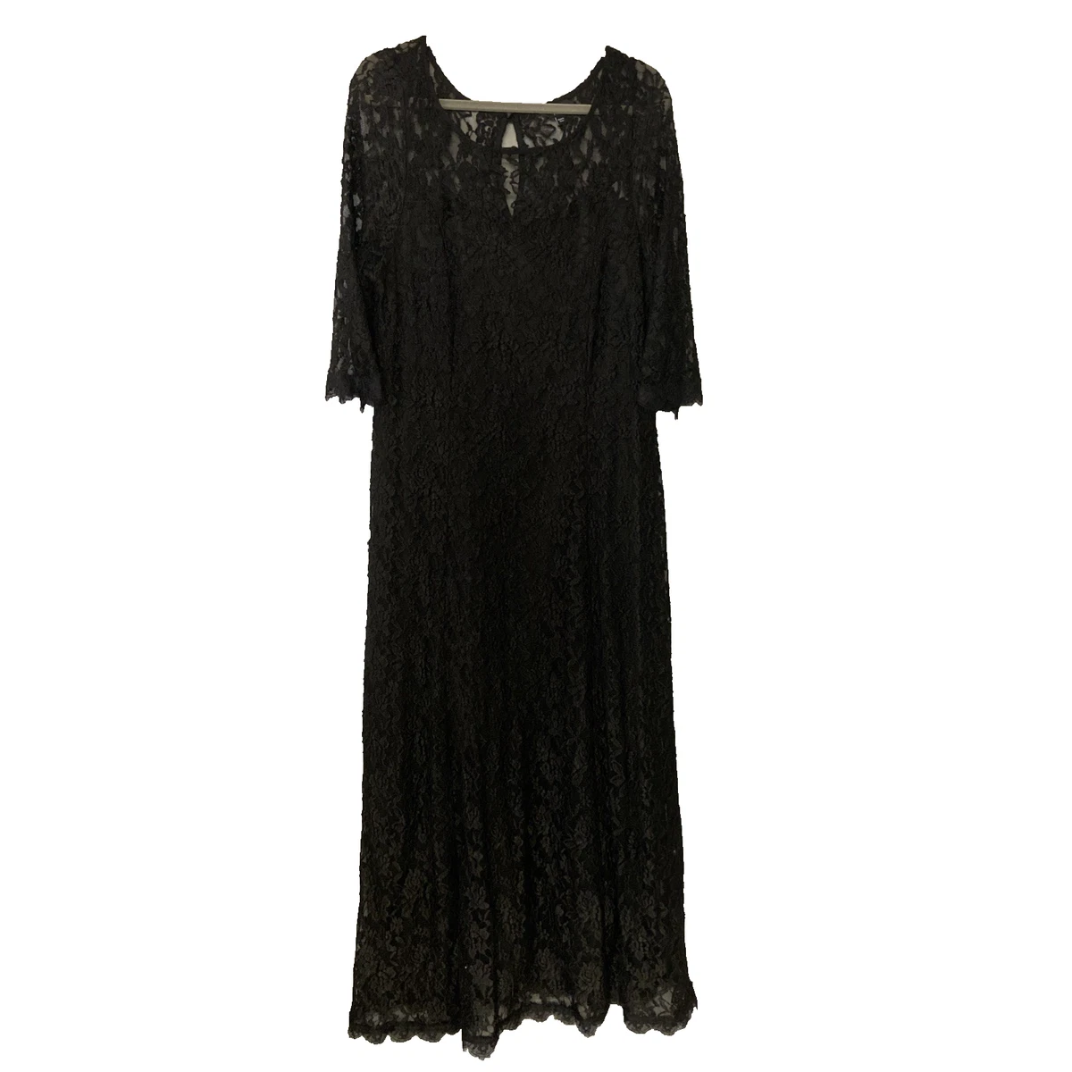 Evening Dresses Joanna Hope Black Lace Dress Joanna Sweetheart Neckline Gown