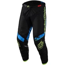Troy Lee Designs GP Astro Youth Pants | Black/Flo Yellow/Blue | Sz 26