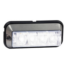 Led Strobe Light 4-78 Rectangular Clear Buyers Products 8891006