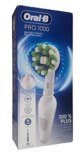 Oral-B Pro Limited Rechargeable Electric Toothbrush with 2 Brush Heads White