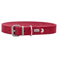Hunter Halsband Valdivia rot für Hunde - Stilvolles Softleder Accessoire