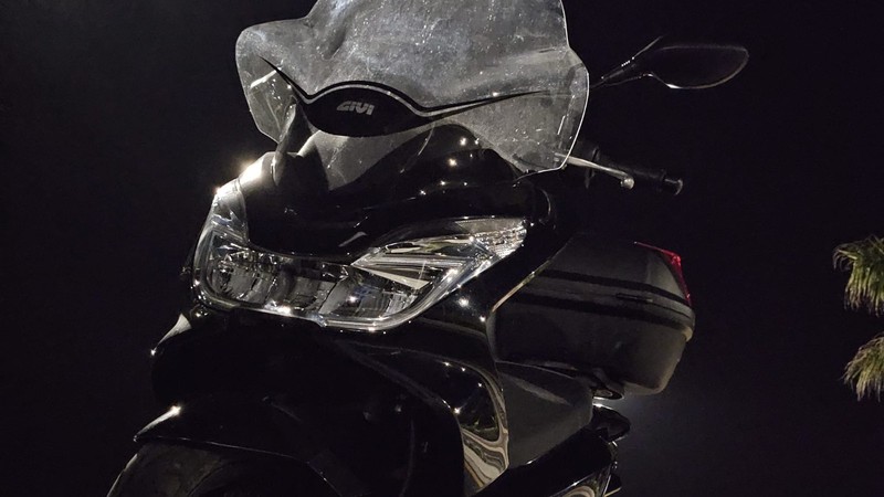 Honda 2015 PCX150 (WW150F). Black. Includes riding pants, jacket, and helmet.