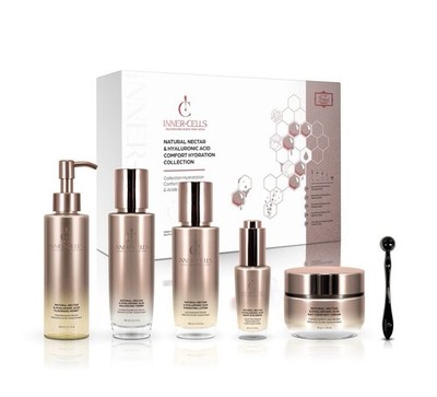 INNER CELLS  Natural Nectar & Hyaluronic Acid Comfort Hydration Collection 5 Pc