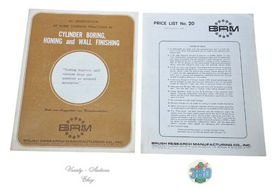 1970s BRM Flex-Hone  16-pg Product Booklet & 6-pg Price List
