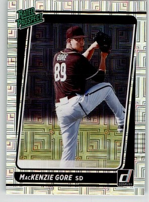 MacKenzie Gore 2021 Donruss Rated Prospects Vector RP4 San Diego Padres