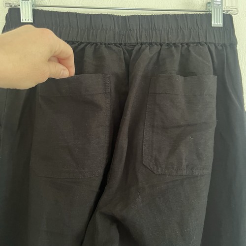 Pantalone donna PACT nero cotone biologico canapa pull on chino taglia S - Foto 6 di 8