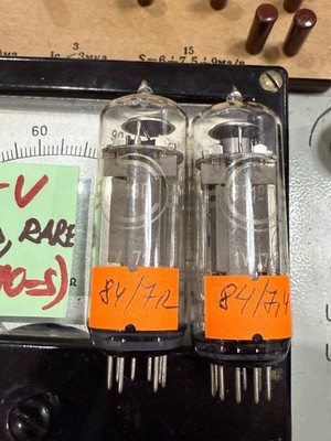 2x 6S19P Svetlana (6S19P-V) GOLD GRID Audiophile TRIODE NEW MATCHED PAIR 4 1971