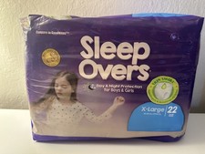 Sleep Overs Absorbent Overnight Underwear Size Youth XL Factory Sealed 22 Pair