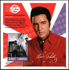 LIBERIA 2015 Foglio francobolli Elvis Presley - La sua vita nei francobolli MNH #30931