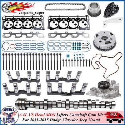 6.4L Hemi MDS Lifters Cam Kit Head Gaskets Bolts for Dodge Chrysler Jeep V8