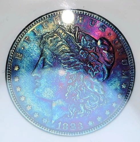 1883-P MORGAN Silver DOLLAR PC MS!!66  Amazing Toned