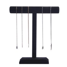 Necklace Holder,Black Velvet Jewelry Display Stand for Selling,13.8 Inches Ta...