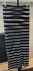WHBM White House Black Market Maxi Skirt XS Black/White Faux Wrap Style EUC!! — photo 4