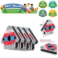 50 LB Welding Magnet-4 Pieces of Magnetic Welding Holder 50 LBS Holding Power...