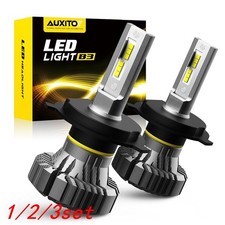 AUXITO H4 9003 Headlight LED Bulbs Kit 6500K White High Low Beam Replacement NEW