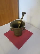 Alter Mörser, Bronze, Messing mit Stößel/Pistill antik 20/30er Jahre