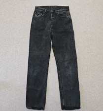 Vintage Levi’s 501 Jeans black wash Men's size 28x30 made in USA 80s 553 button