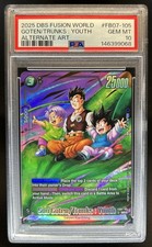 2025 Dragon Ball Super Son Goten Trunks: Youth Alt Art #FB07-105 PSA 10 image