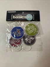 Studio Basics 101 4 Pc Metal Rim Tag Scrapbook Embellishments 